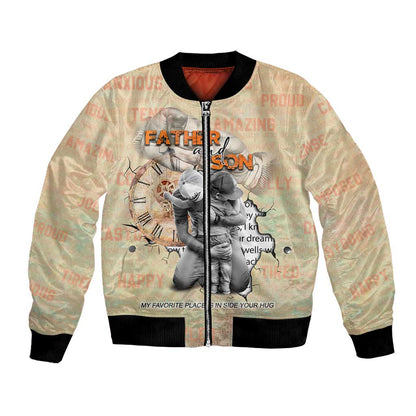 Gift for Dad - Personalized African Father and Son Bomber Jacket