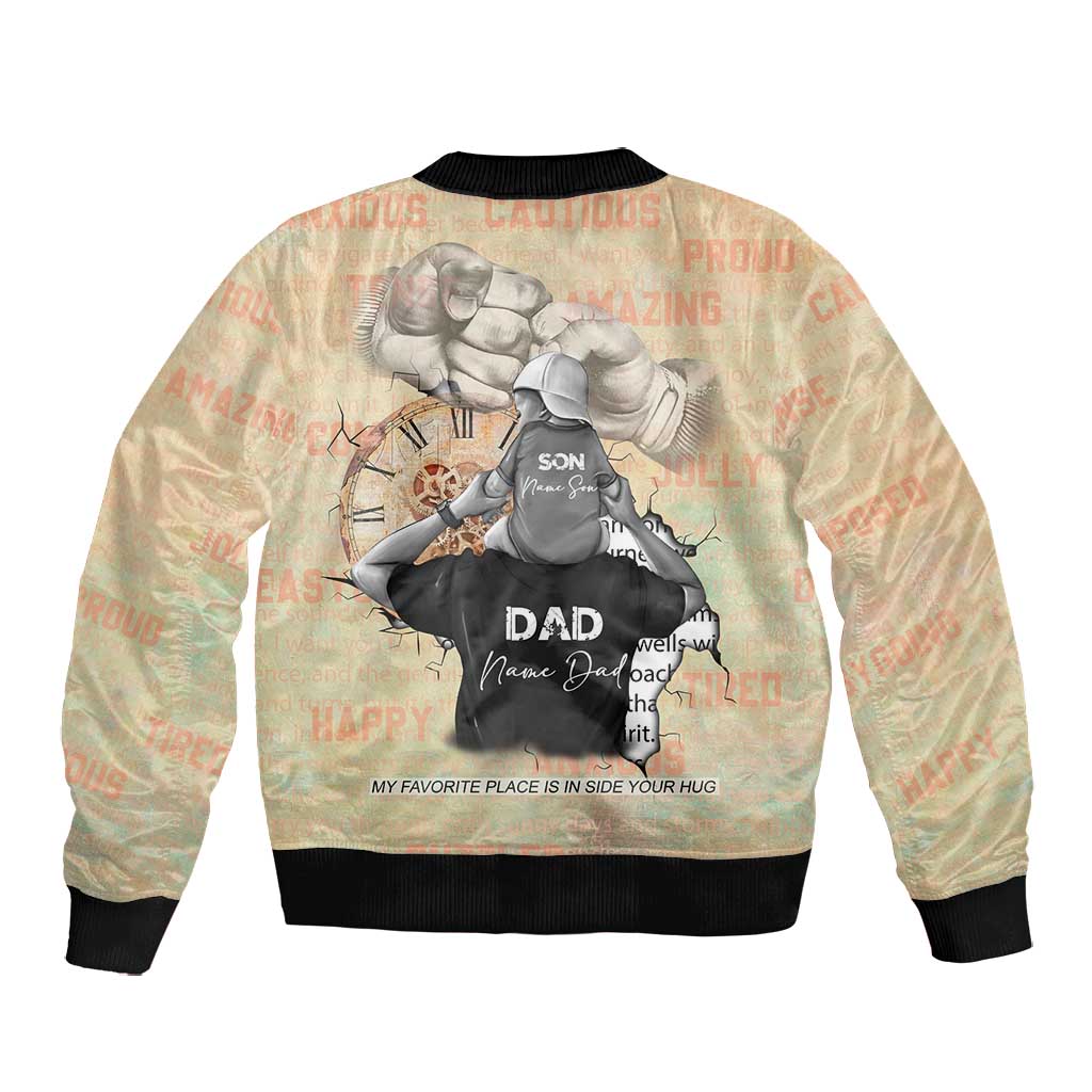 Gift for Dad - Personalized African Father and Son Bomber Jacket