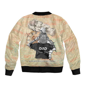 Gift for Dad - Personalized African Father and Son Bomber Jacket