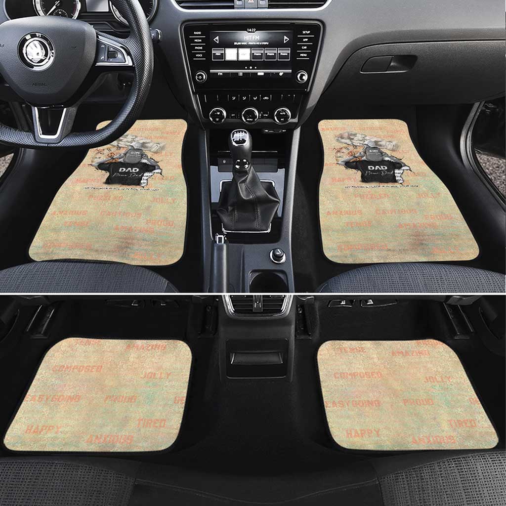 Gift for Dad - Personalized African Father and Son Car Mats