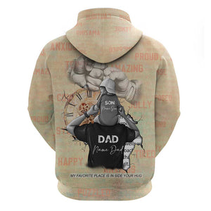 Gift for Dad - Personalized African Father and Son Hoodie