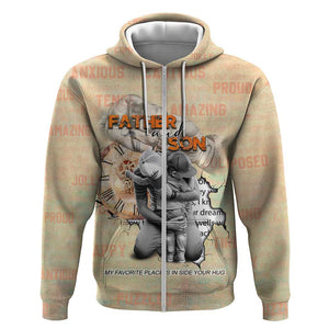 Gift for Dad - Personalized African Father and Son Hoodie