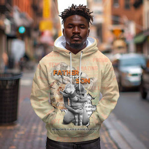 Gift for Dad - Personalized African Father and Son Hoodie