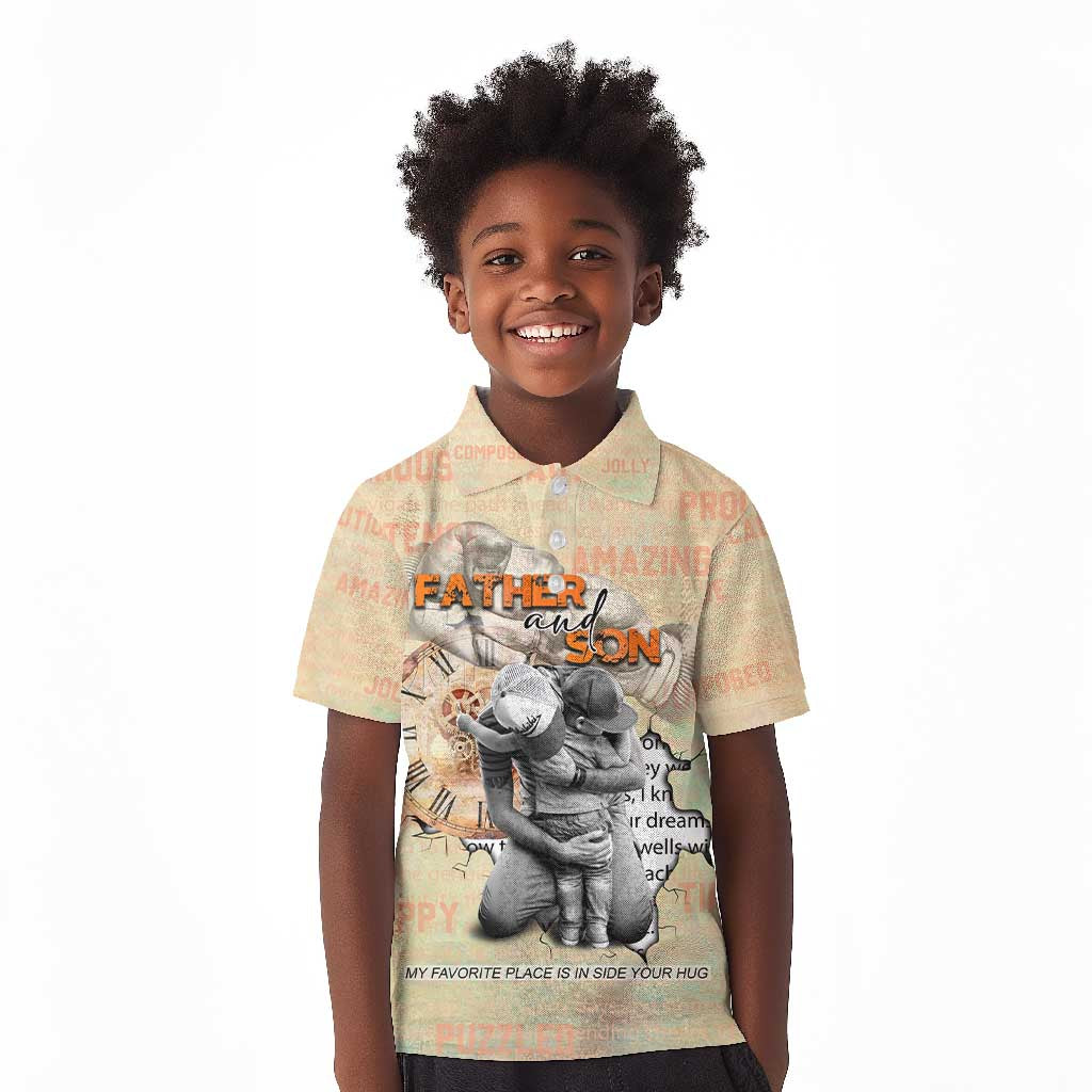 Gift for Dad - Personalized African Father and Son Kid Polo Shirt