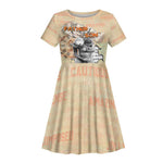 Gift for Dad - Personalized African Father and Son Kid Short Sleeve Dress