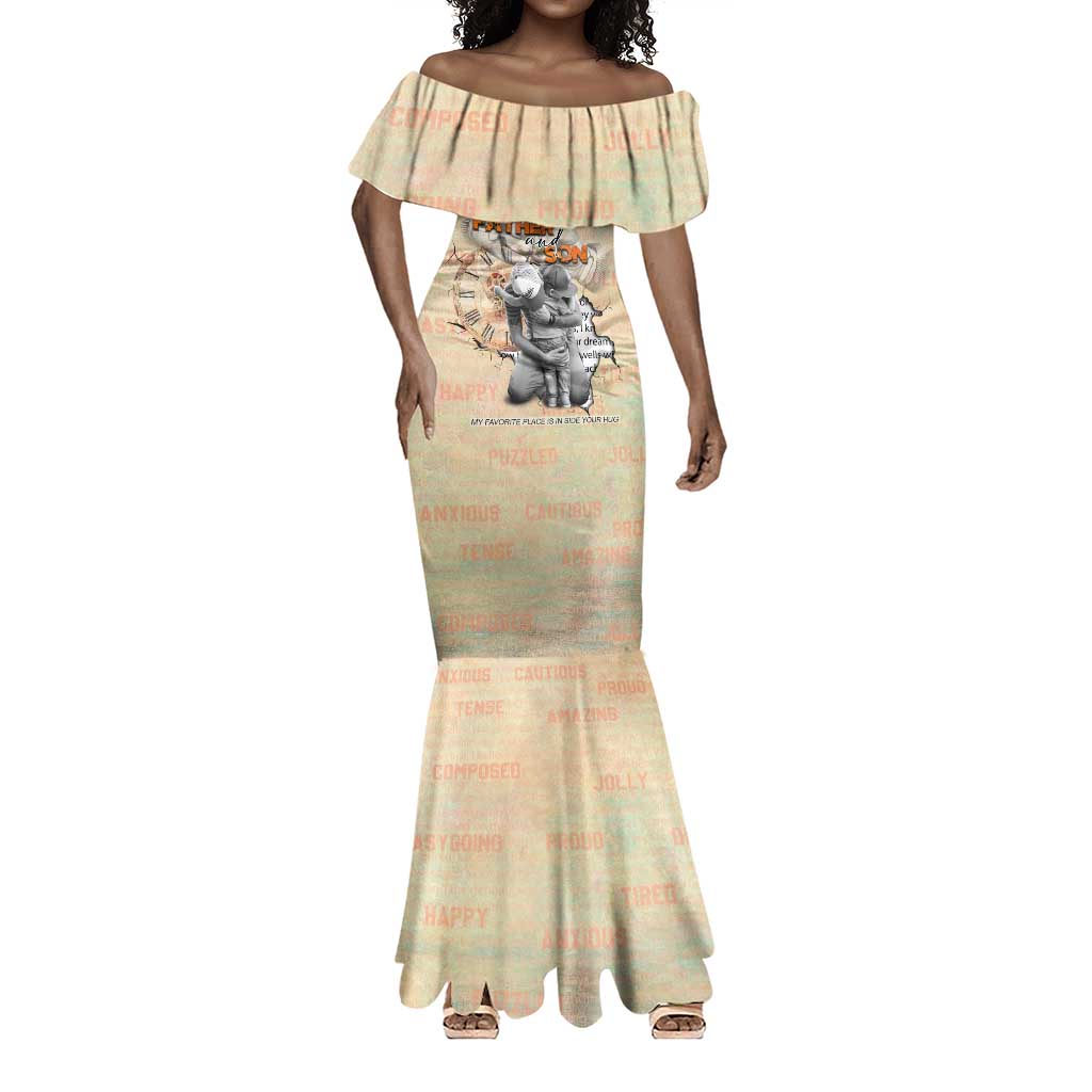Gift for Dad - Personalized African Father and Son Mermaid Dress