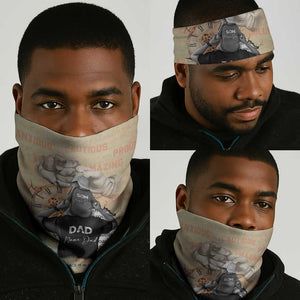 Gift for Dad - Personalized African Father and Son Neck Gaiter DT02