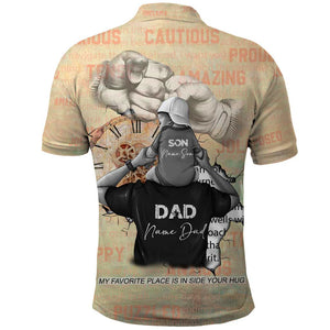 Gift for Dad - Personalized African Father and Son Polo Shirt