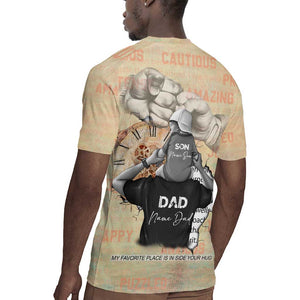 Gift for Dad - Personalized African Father and Son Rugby Jersey