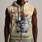 Gift for Dad - Personalized African Father and Son Sleeveless Zip Hoodie - African Pride