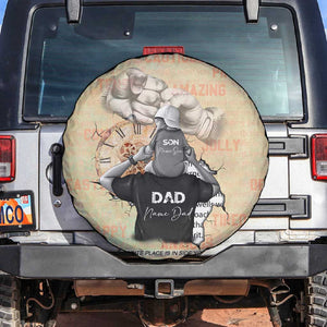 Gift for Dad - Personalized African Father and Son Spare Tire Cover