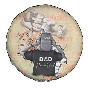 Gift for Dad - Personalized African Father and Son Spare Tire Cover