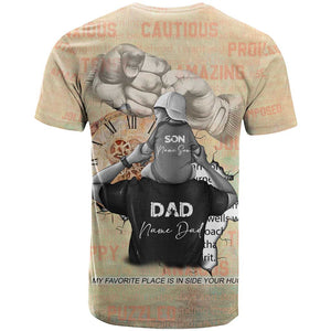 Gift for Dad - Personalized African Father and Son T shirt