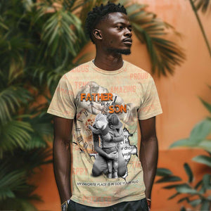 Gift for Dad - Personalized African Father and Son T shirt