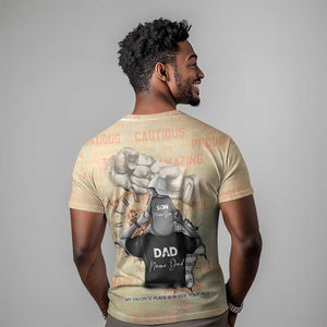 Gift for Dad - Personalized African Father and Son T shirt