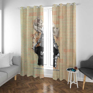 Gift for Dad - Personalized African Father and Son Window Curtain