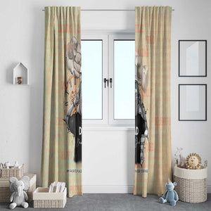 Gift for Dad - Personalized African Father and Son Window Curtain