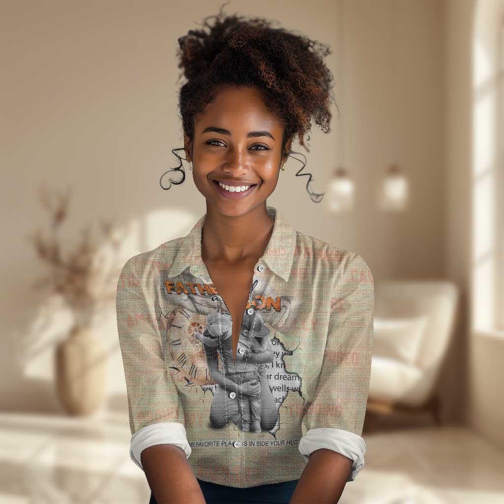 Gift for Dad - Personalized African Father and Son Women Casual Shirt