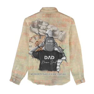 Gift for Dad - Personalized African Father and Son Women Casual Shirt DT02