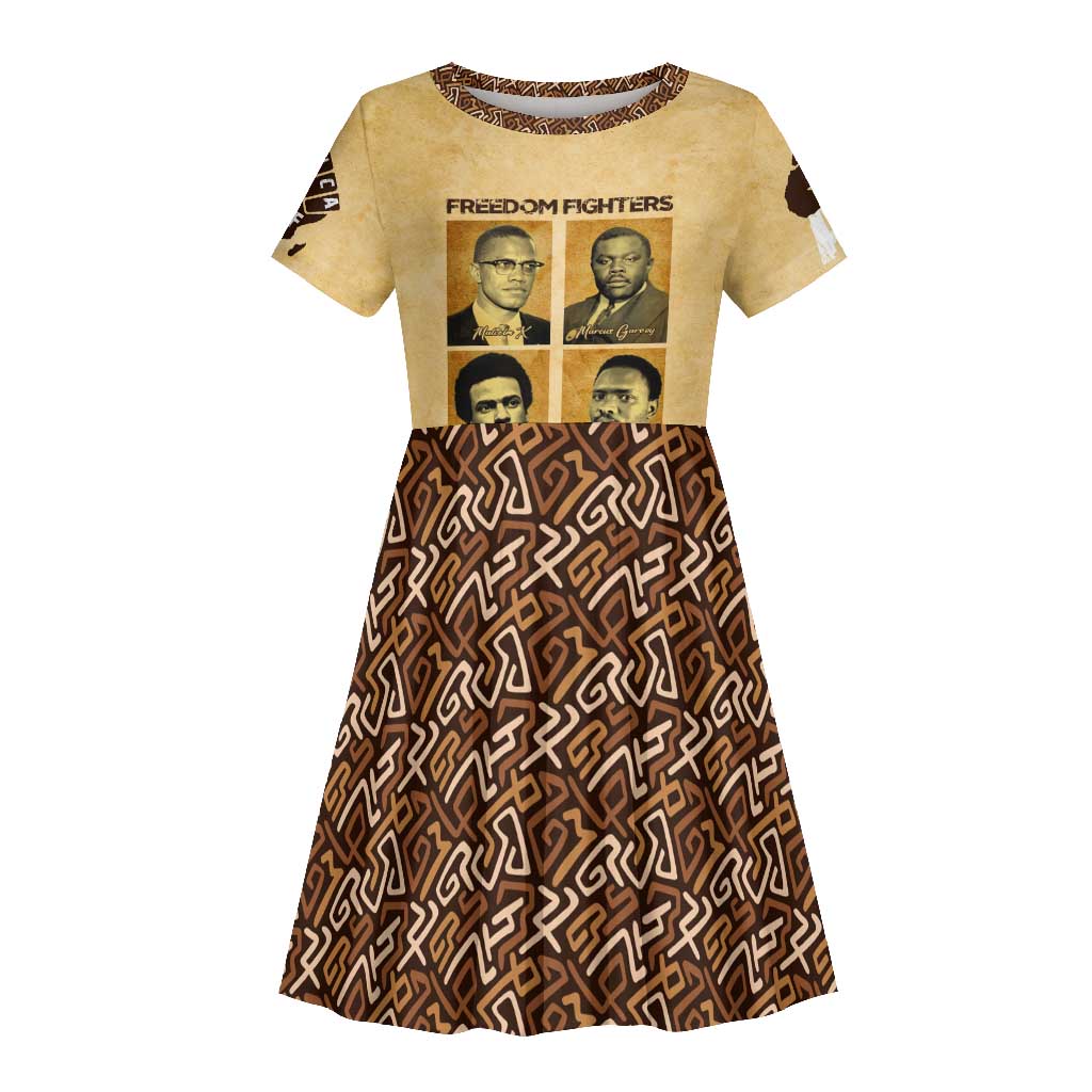 Revolutionary Freedom Fighters - Civil Rights Leaders Kid Short Sleeve Dress