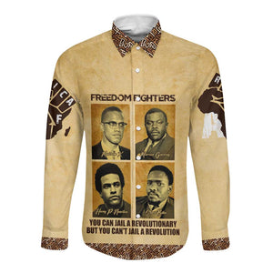 Revolutionary Freedom Fighters - Civil Rights Leaders Long Sleeve Button Shirt