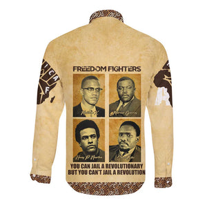 Revolutionary Freedom Fighters - Civil Rights Leaders Long Sleeve Button Shirt