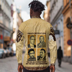 Revolutionary Freedom Fighters - Civil Rights Leaders Long Sleeve Button Shirt