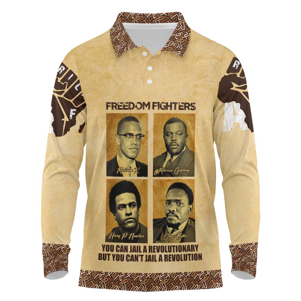 Revolutionary Freedom Fighters - Civil Rights Leaders Long Sleeve Polo Shirt