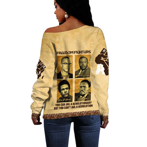 Revolutionary Freedom Fighters - Civil Rights Leaders Off Shoulder Sweater