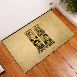 Revolutionary Freedom Fighters - Civil Rights Leaders Rubber Doormat