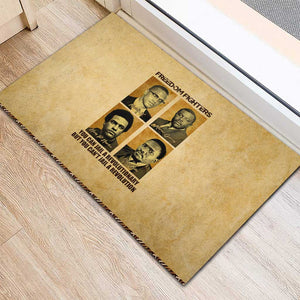 Revolutionary Freedom Fighters - Civil Rights Leaders Rubber Doormat