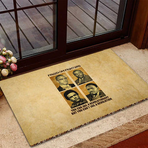 Revolutionary Freedom Fighters - Civil Rights Leaders Rubber Doormat