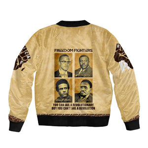 Revolutionary Freedom Fighters - Civil Rights Leaders Sleeve Zip Bomber Jacket