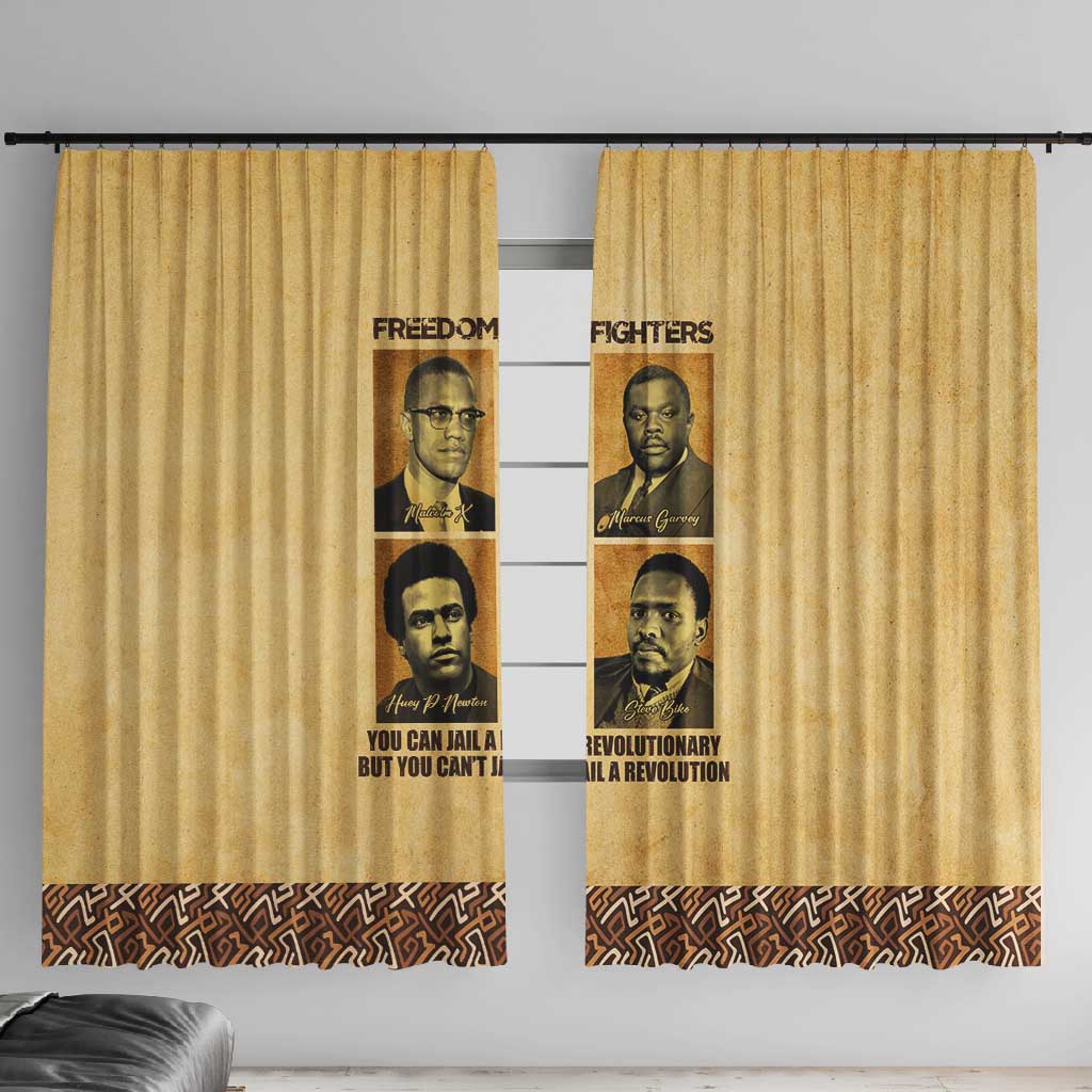 Revolutionary Freedom Fighters - Civil Rights Leaders Window Curtain