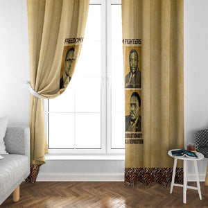 Revolutionary Freedom Fighters - Civil Rights Leaders Window Curtain