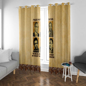 Revolutionary Freedom Fighters - Civil Rights Leaders Window Curtain