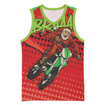 Afro Santa Braaap Basketball Jersey Motorcross Christmas DT03