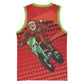 Afro Santa Braaap Basketball Jersey Motorcross Christmas DT03