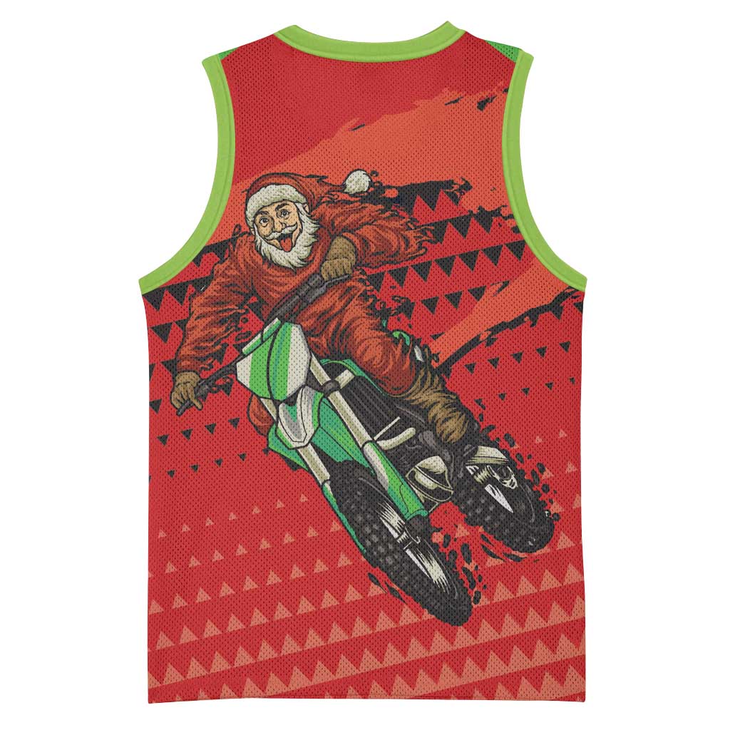 Afro Santa Braaap Basketball Jersey Motorcross Christmas DT03