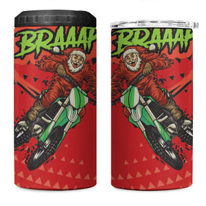 Afro Santa Braaap 4 in 1 Can Cooler Tumbler Motorcross Christmas