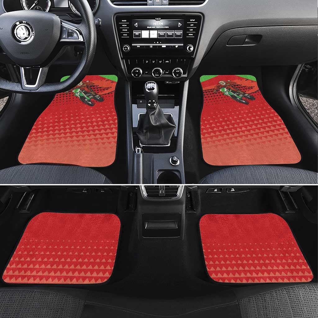 Afro Santa Braaap Car Mats Motorcross Christmas