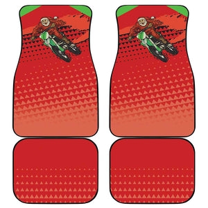 Afro Santa Braaap Car Mats Motorcross Christmas