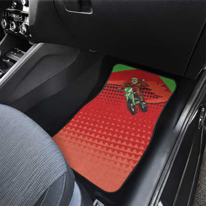 Afro Santa Braaap Car Mats Motorcross Christmas