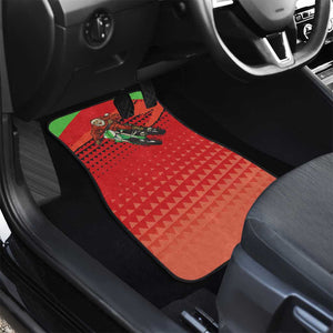 Afro Santa Braaap Car Mats Motorcross Christmas