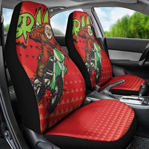 Afro Santa Braaap Car Seat Cover Motorcross Christmas