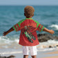 Afro Santa Braaap Kid Hawaiian Shirt Motorcross Christmas