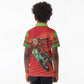 Afro Santa Braaap Kid Polo Shirt Motorcross Christmas