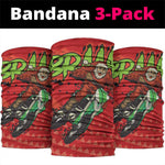 Afro Santa Braaap Neck Gaiter Motorcross Christmas DT03