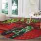 Afro Santa Braaap Round Carpet Motorcross Christmas