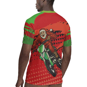 Afro Santa Braaap Rugby Jersey Motorcross Christmas